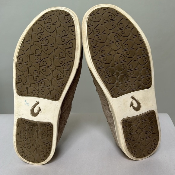 OluKai Women's Pehuea Leather Slip On, drop in heel, women’s size 7 - Picture 10 of 11